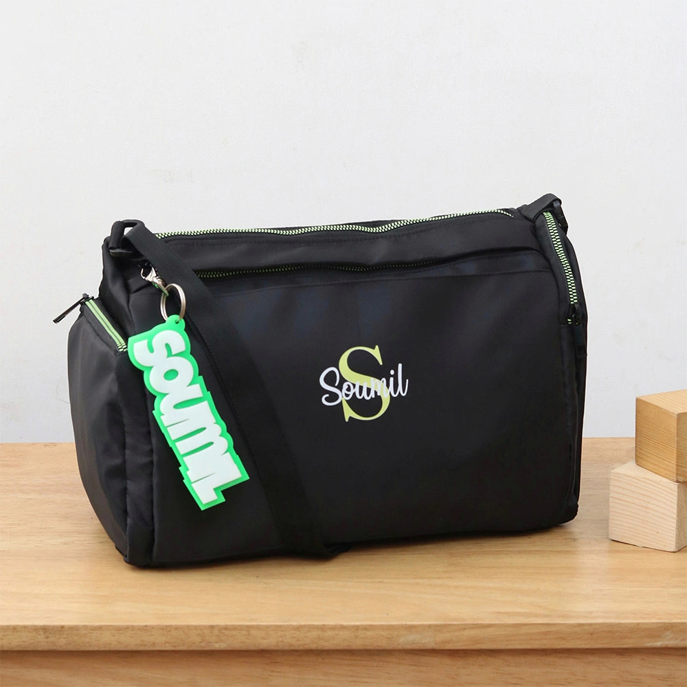 Black Sports Duffle Bag