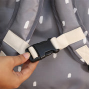 Grey Roll Top Backpack