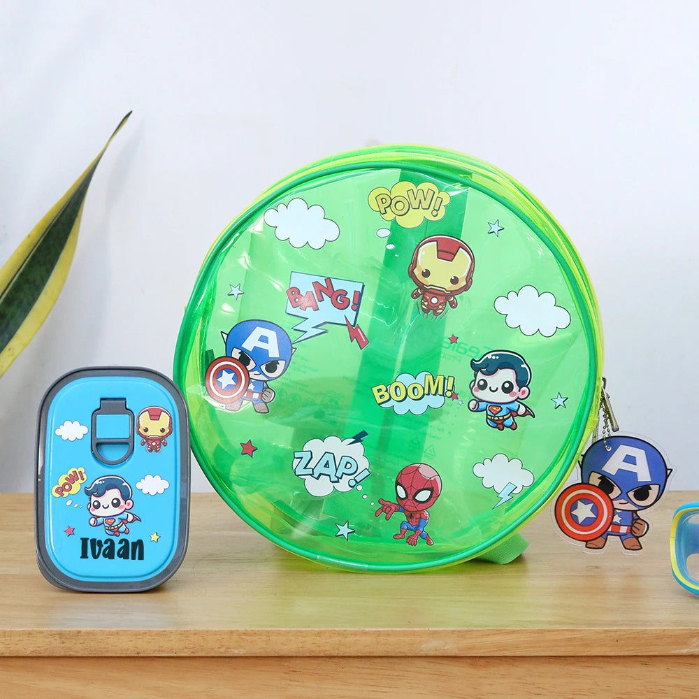 Superhero Round Jelly Backpack