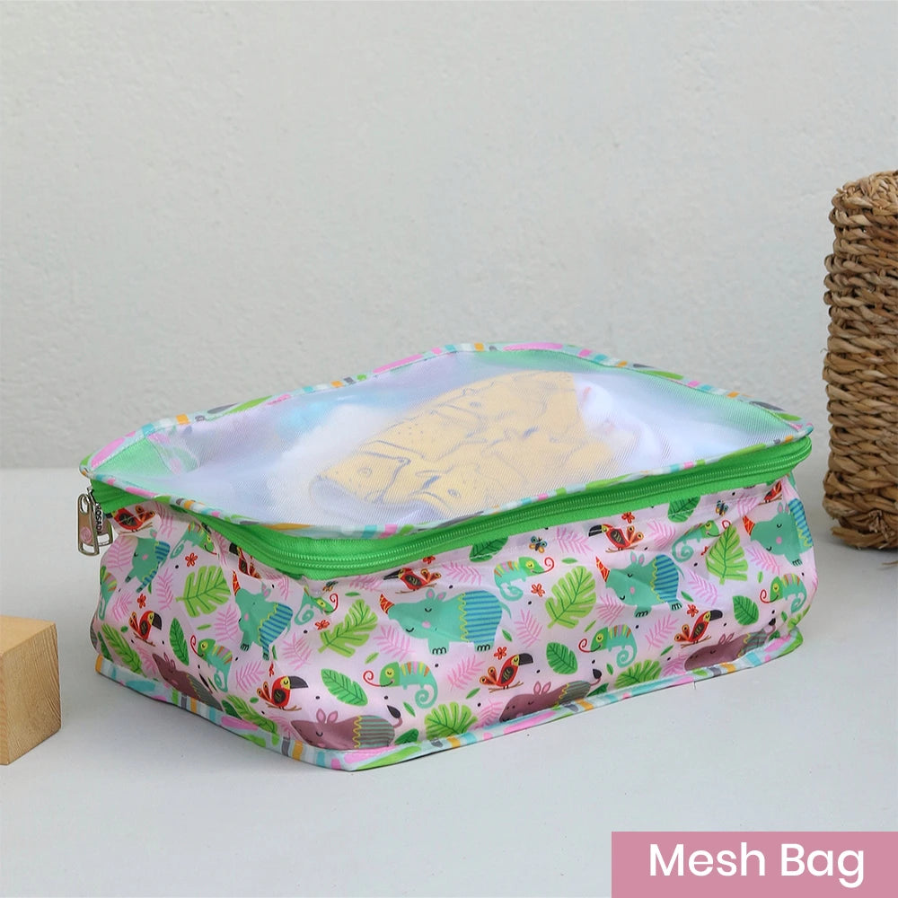 Mesh Bag - Pink Hippo