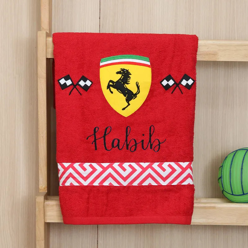 Red Ferrari Towel