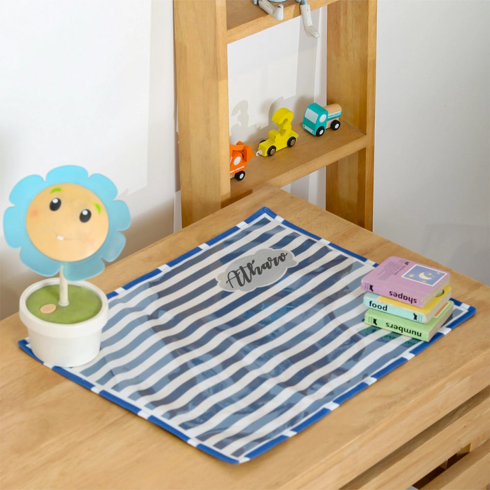 Set of 2 Blue Stripes Table Mat