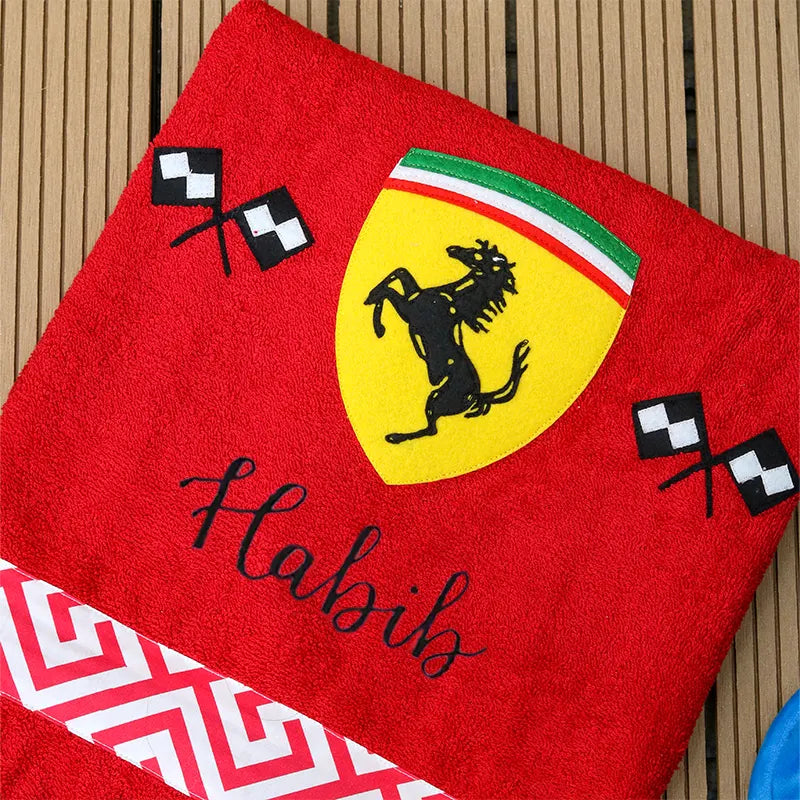 Red Ferrari Towel