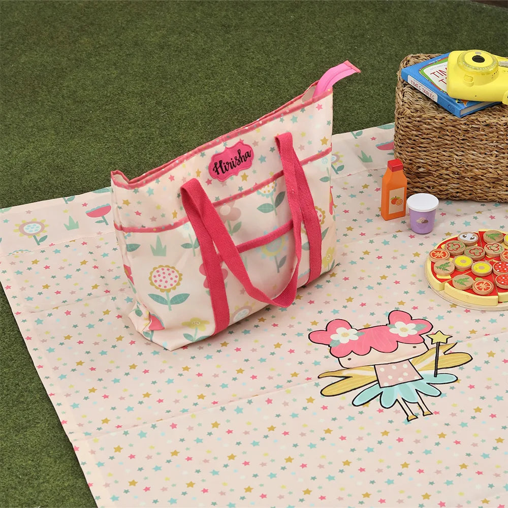 Flower Girl Picnic Bag & Mat