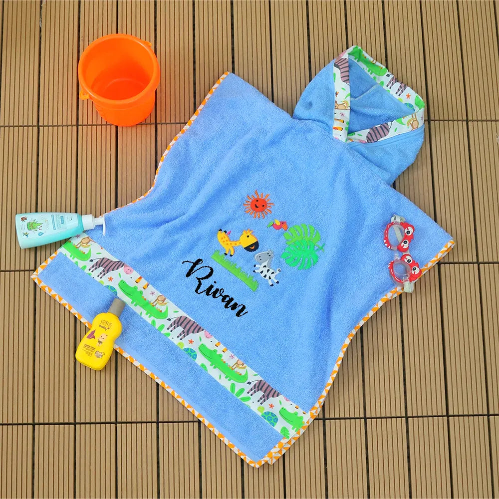 Safari Animal Poncho Towel