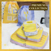 Amalfi Yellow 5 Piece Packing Cube Set