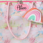 Pink Unicorn Tote Bag