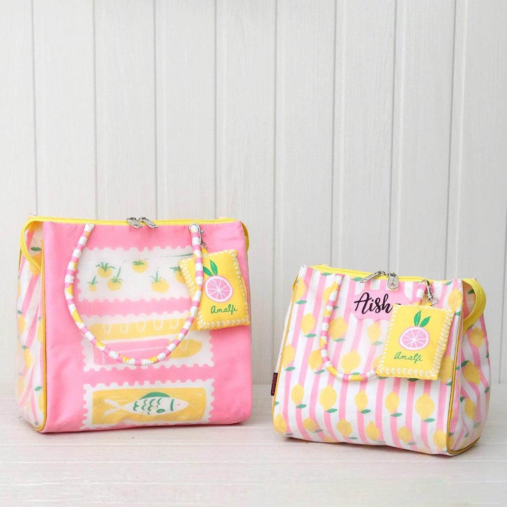 Capri Pink Set Of 2 Tote Bag