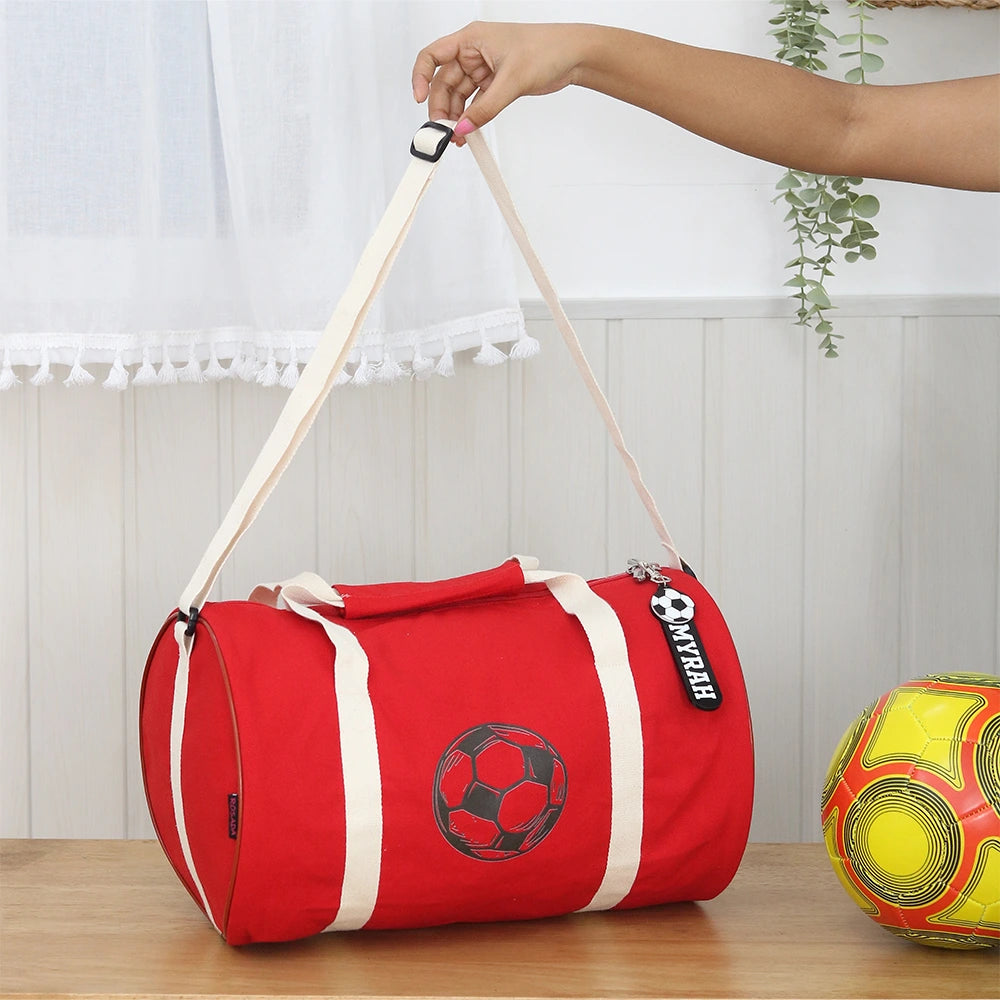 Soccer Canvas Duffle Bag