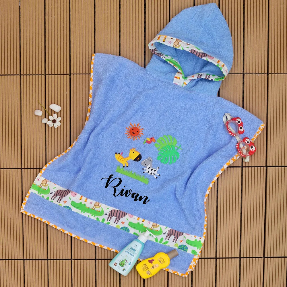 Safari Animal Poncho Towel