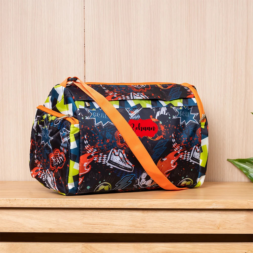 Soccer Printed Sports Duffle Bag