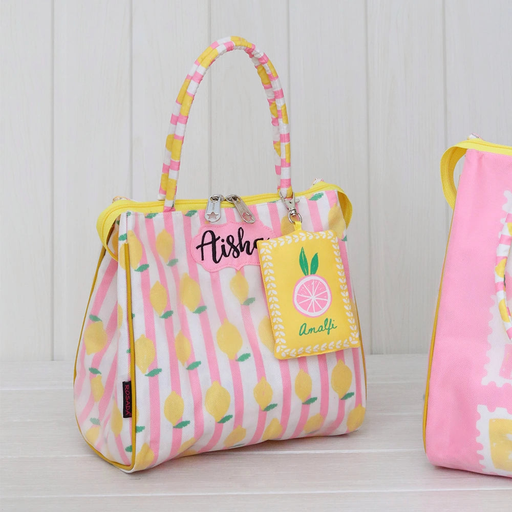 Capri Pink Set Of 2 Tote Bag