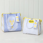 Positano Blue Set Of 2 Tote Bag