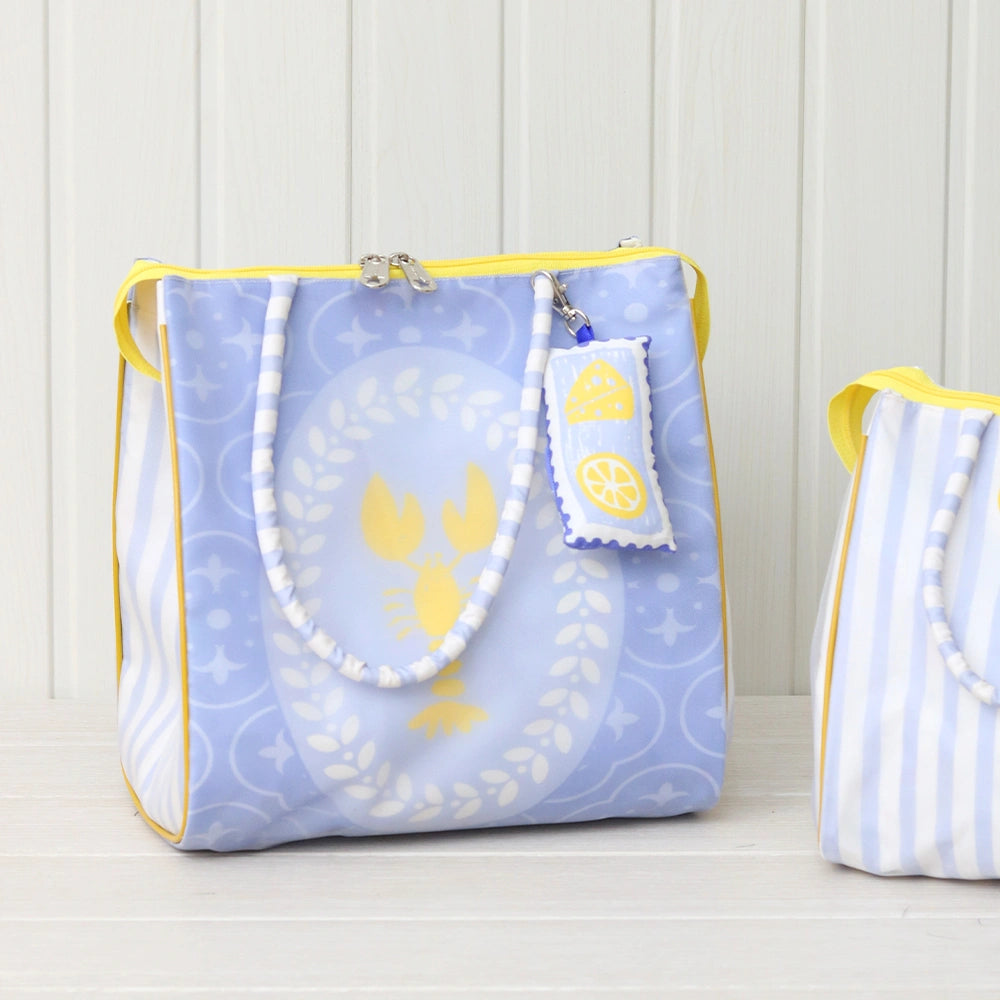 Positano Blue Set Of 2 Tote Bag