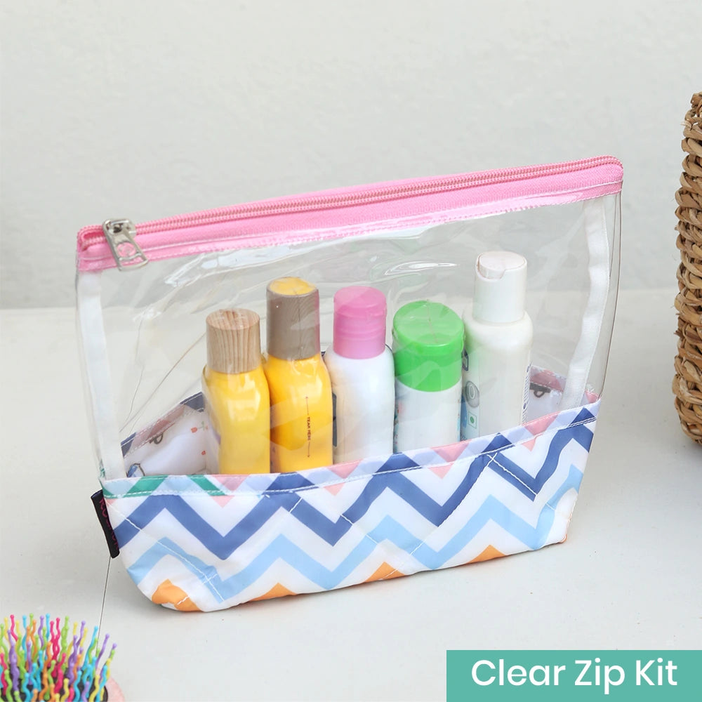 Clear Zip Kit - Zigzag