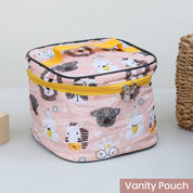 Vanity Pouch - Pink Lion