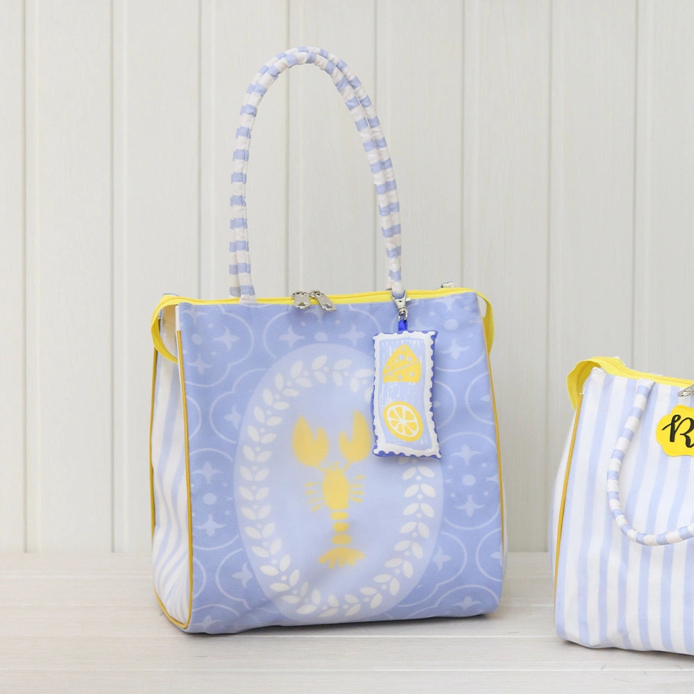 Positano Blue Set Of 2 Tote Bag