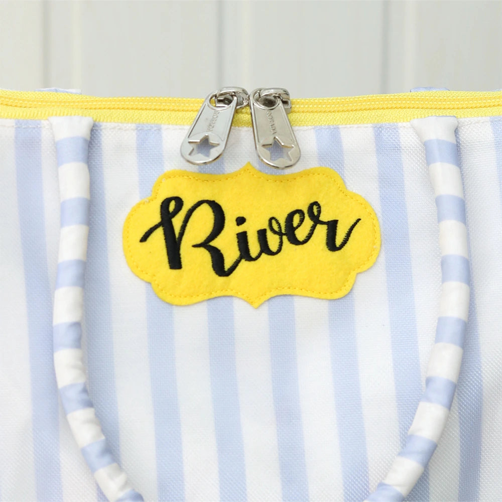 Positano Blue Set Of 2 Tote Bag