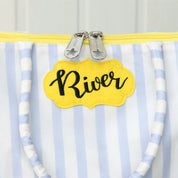 Positano Blue Set Of 2 Tote Bag