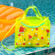 Double Pocket Jelly Tote Bag & Wet Pouch