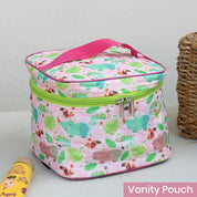 Vanity Pouch - Pink Hippo