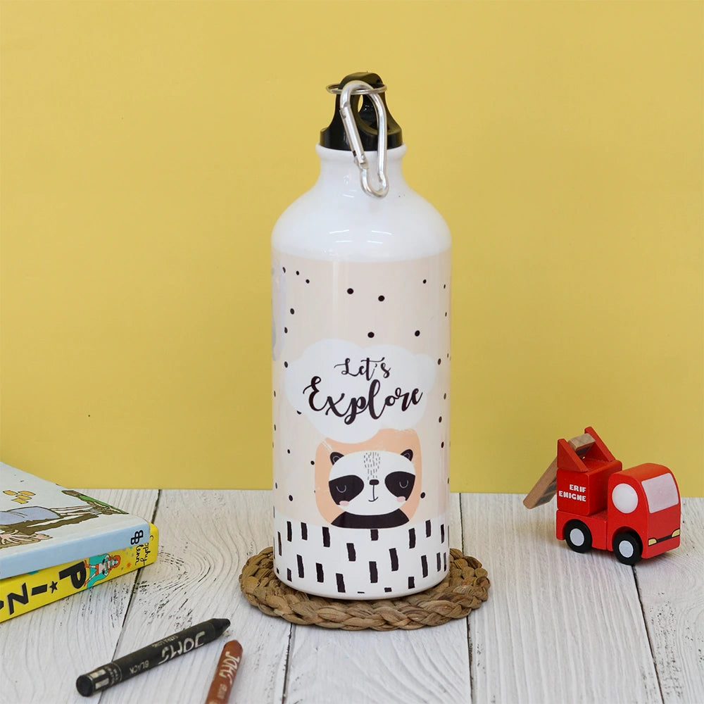 Cap Alu Sipper Bottle (600ml) - Big Animals