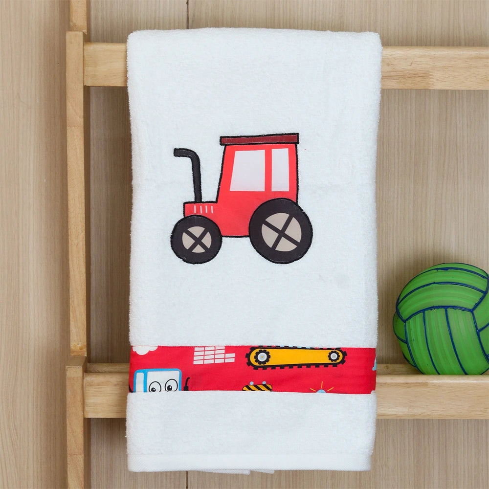 Red Tractor Towel