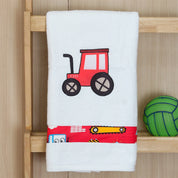 Red Tractor Towel