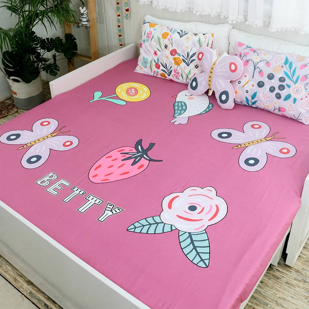 Lilac Garden Bedsheet Set