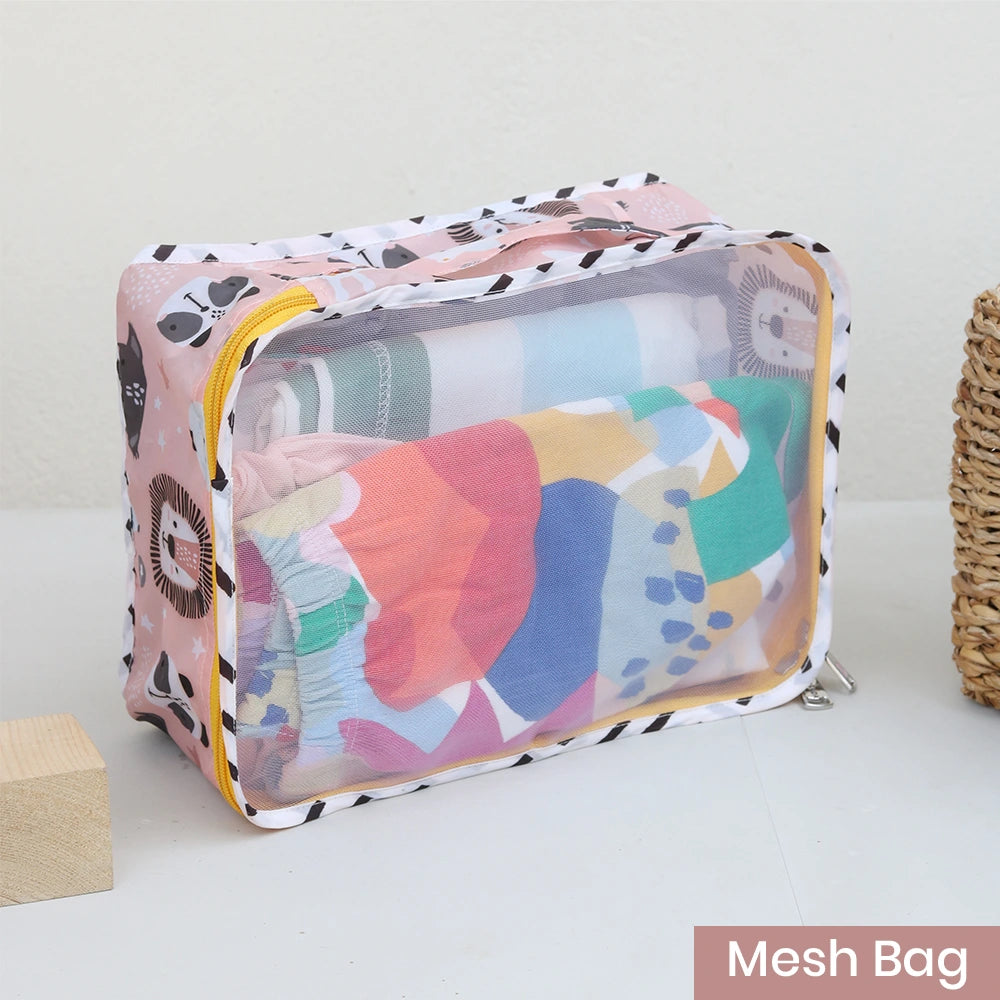 Mesh Bag - Pink Lion