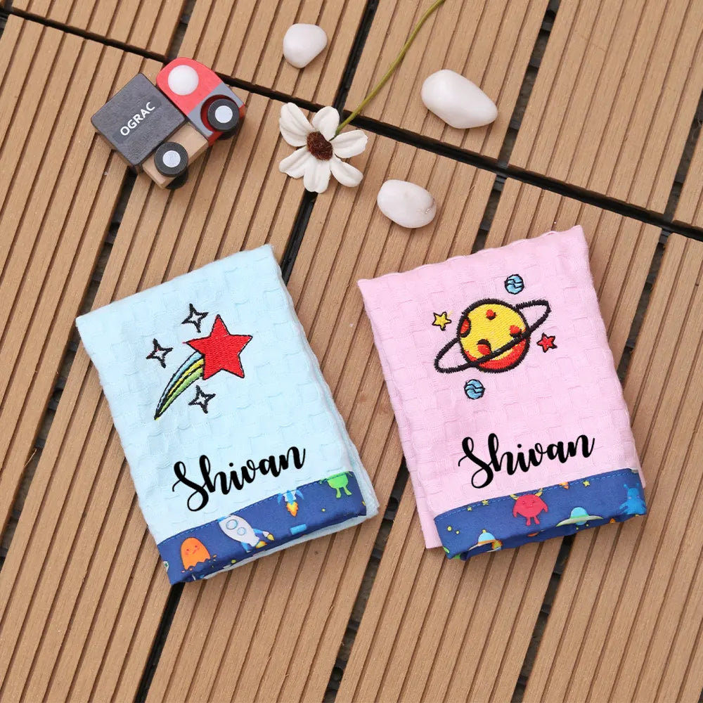 2 Pcs Space Napkins Set