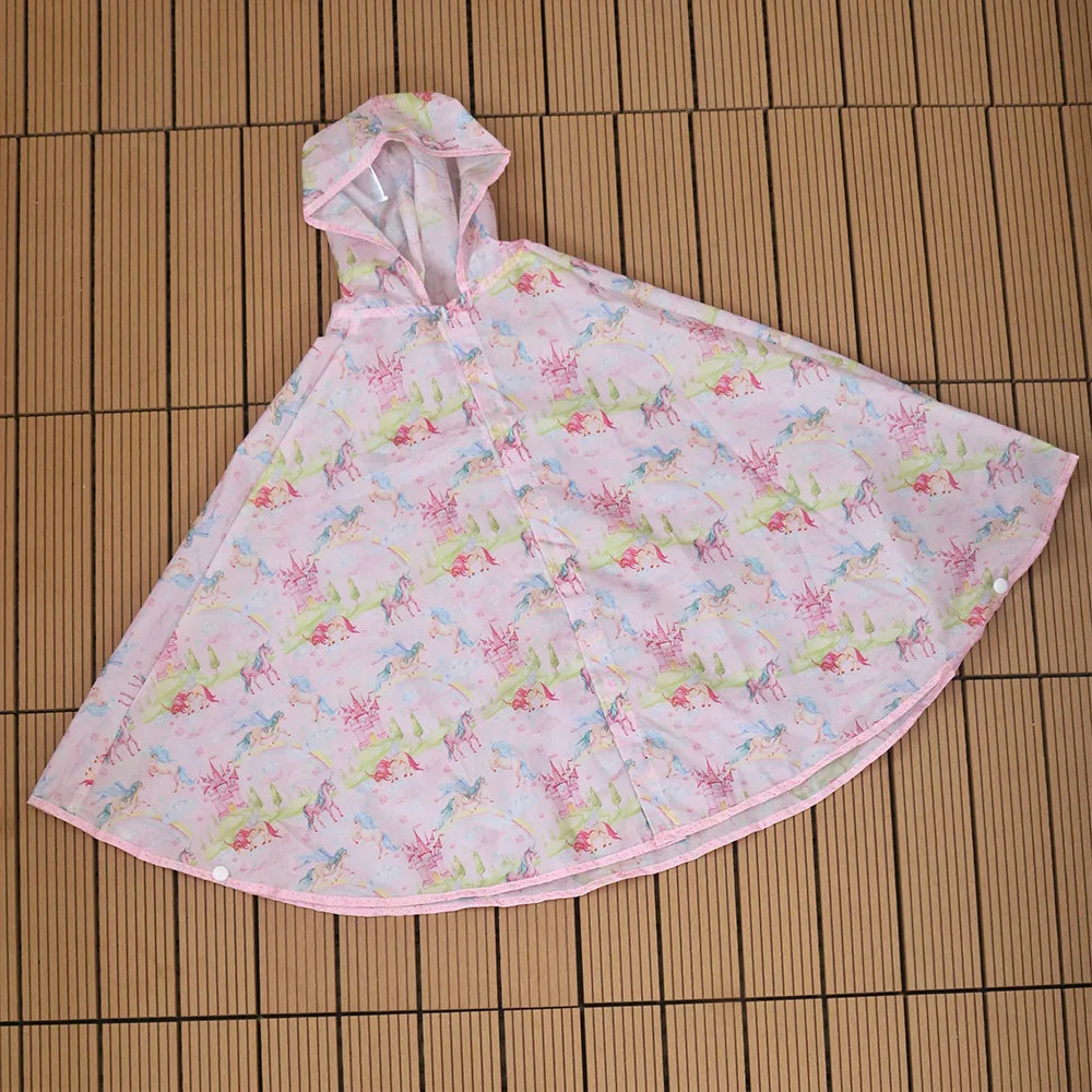 Pink Unicorn Rain Poncho