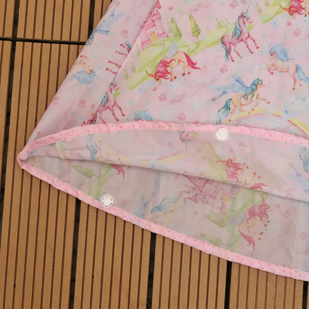 Pink Unicorn Rain Poncho