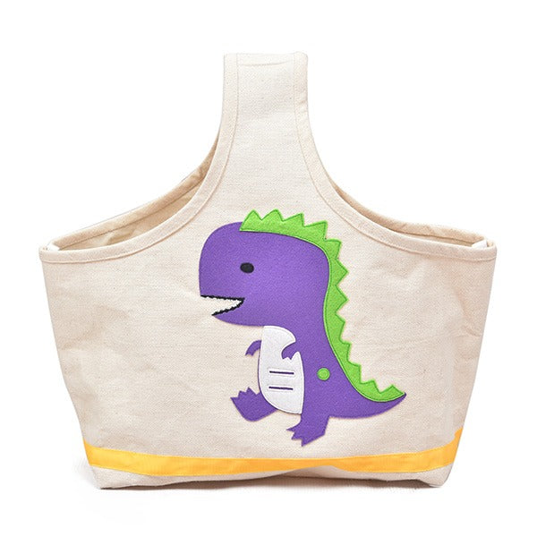 Dinosaur Canvas Sundries Bag- Front View