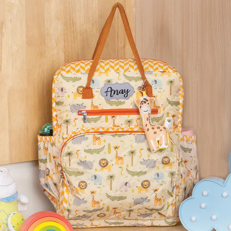 Animal Diaper Backpack - Front View