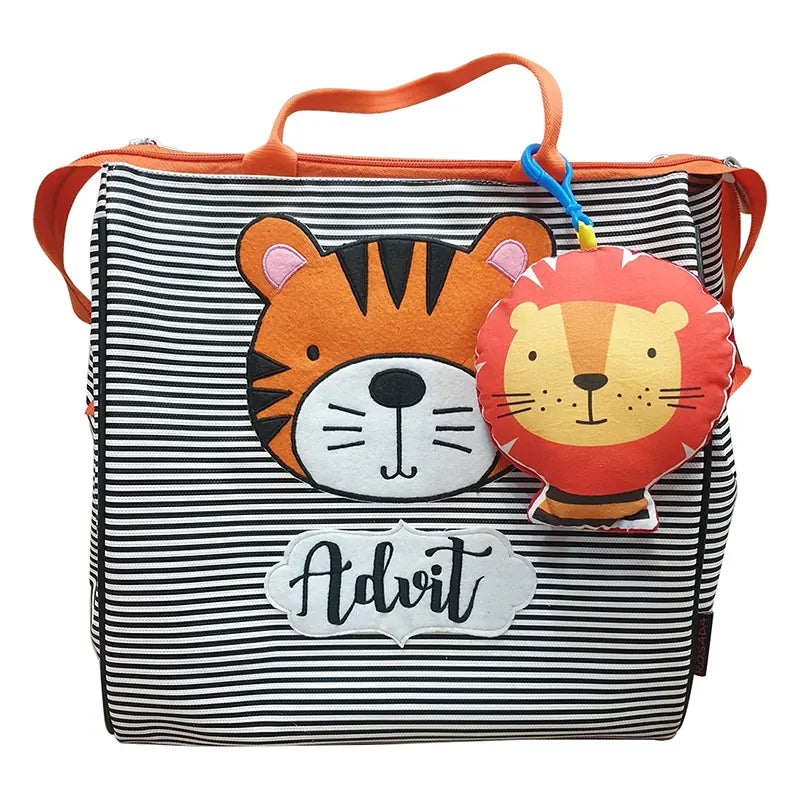 Baby Tiger Face Tote Bag - Front View