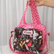 Black Tulips Insulated Tiffin Bag