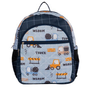 Blue Truck School Bag - Front View