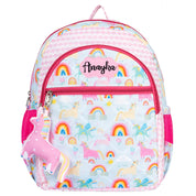 Blue Unicorn School Bag - Front View