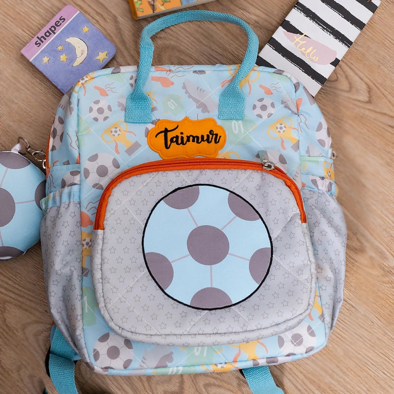Football Champ Box Backpack - Front View
