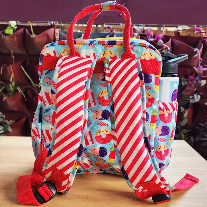 Candy Cane Box Backpack - Back View