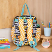 Black White Animals Box Backpack