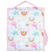 Blue Unicorn Insulated Lunch Bag - Back View