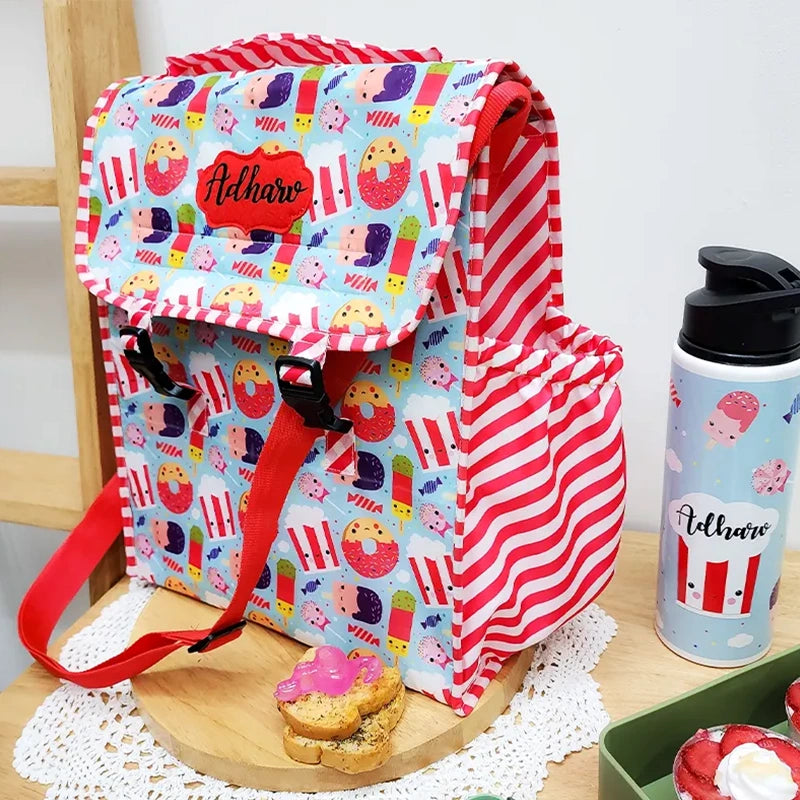 Candy Cane Insulated Lunch Bag - Site View