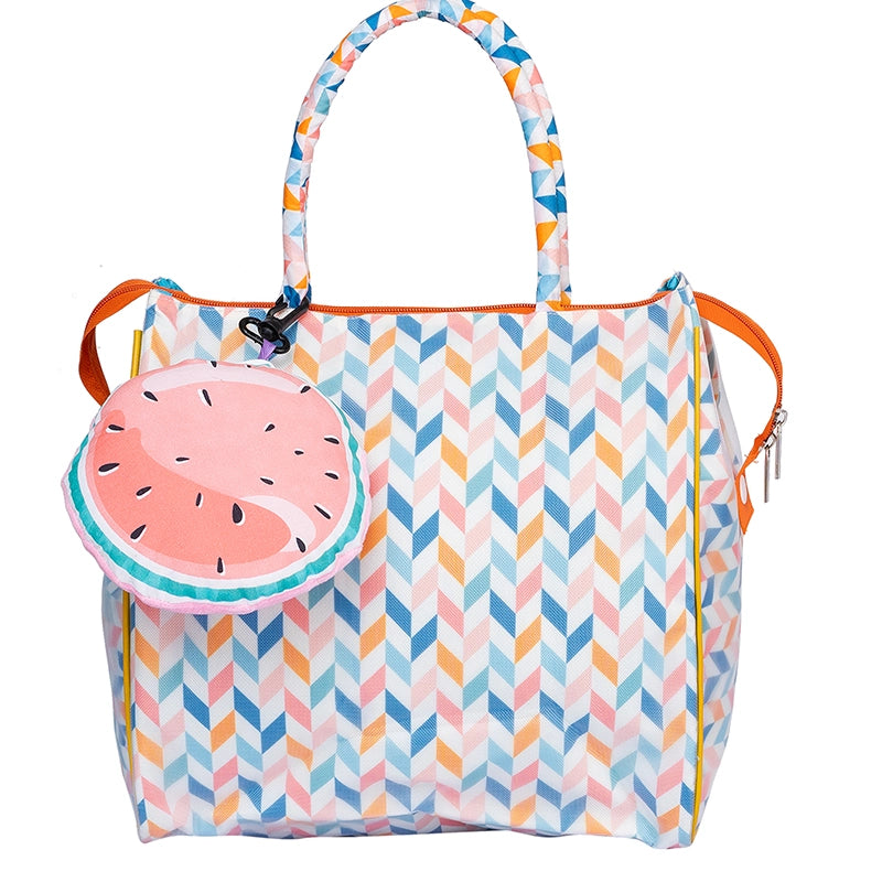 English Zigzag Tote Bag - Front View