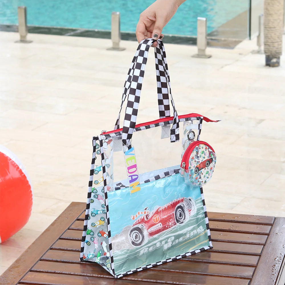 Retro Racer Long Swimming Bag