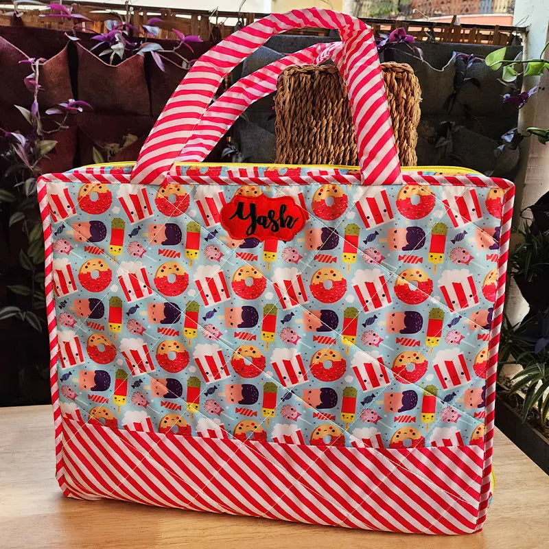 Candy Cane Art Bag - Front View
