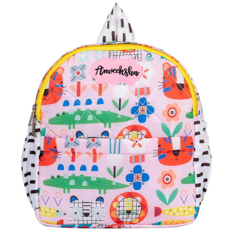 Checks Animal Backpack - Front View