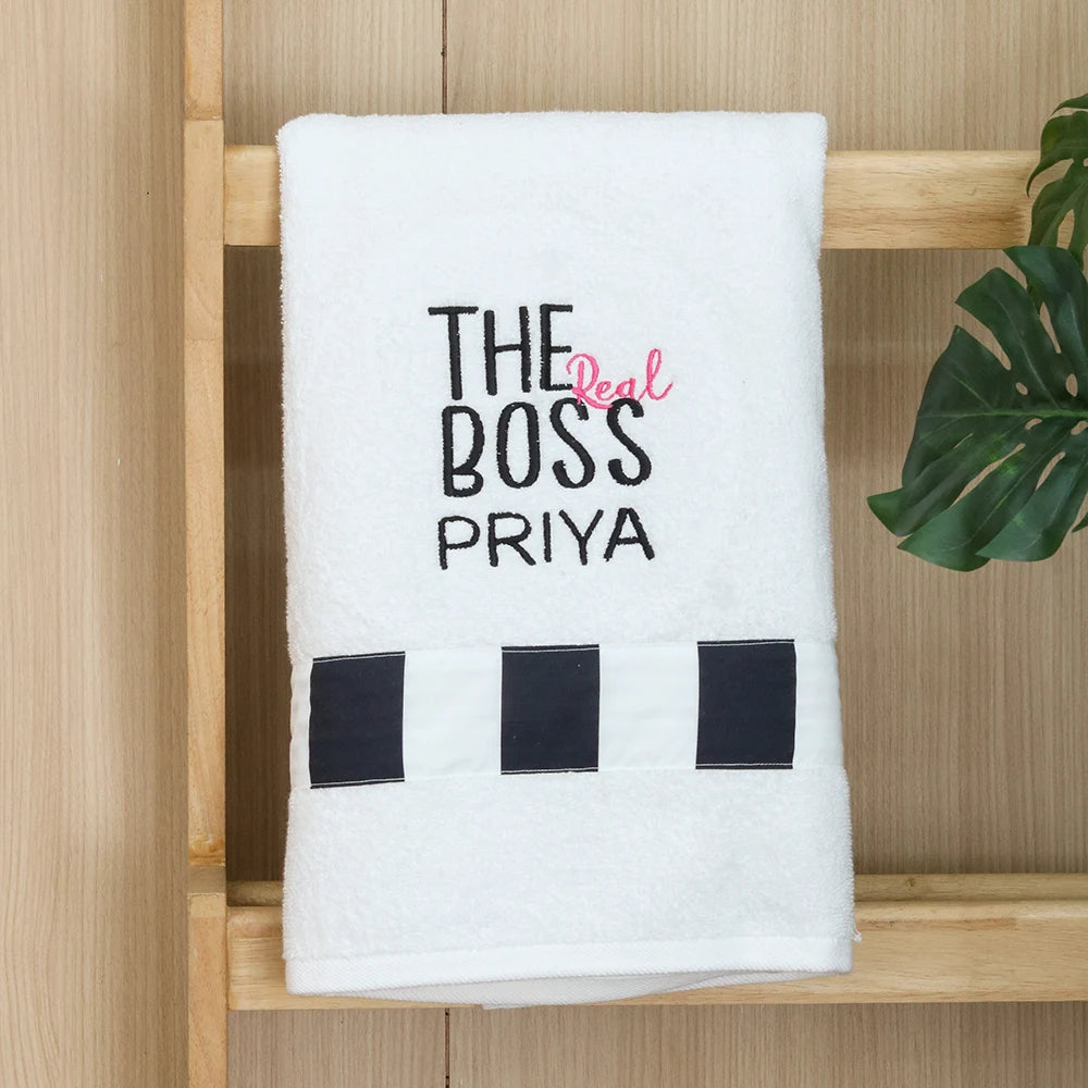 The Real Boss Towel