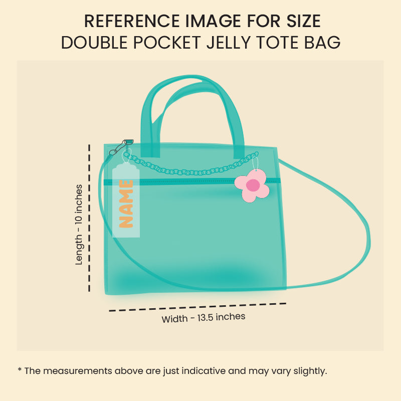 Double Pocket Jelly Tote Bag & Wet Pouch